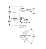 GROHE EURODISC COSMOPOLITAN COCINA